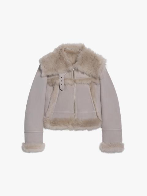 Helmut Lang SHEARLING AVIATOR JACKET