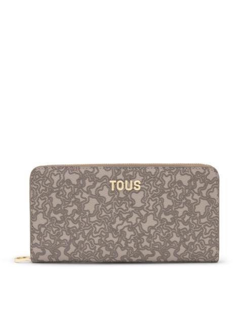 TOUS Taupe-colored Wallet Kaos Mini Lines