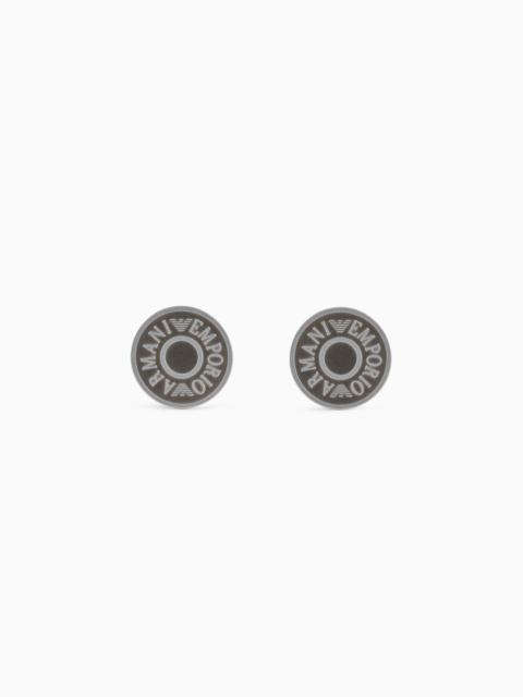 Stainless Steel and IP Gun-Plating Cufflink