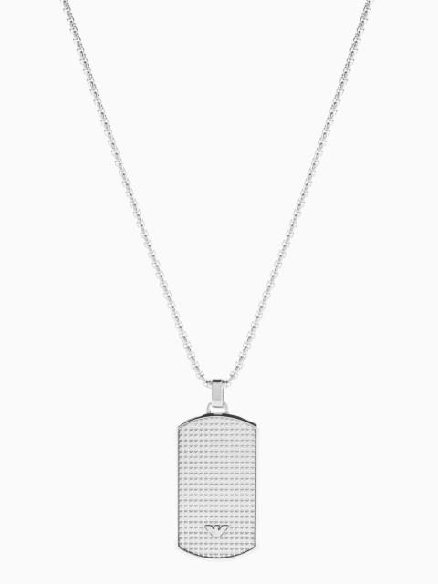 EMPORIO ARMANI Stainless Steel Dog Tag Necklace