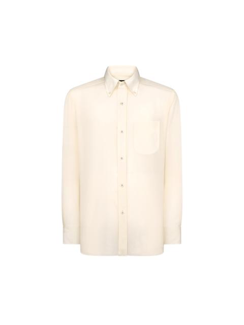 TOM FORD CREPE SATIN FLUID FIT SHIRT