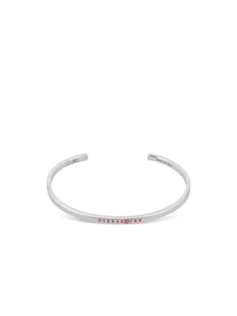 MM6 Maison Margiela numbers-motif cuff bracelet