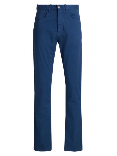 Canali Men's Stretch Cotton 5-Pocket Jeans - Blue