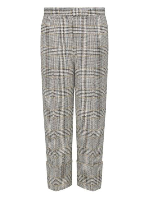 Thom Browne Hunting tweed back-strap trousers