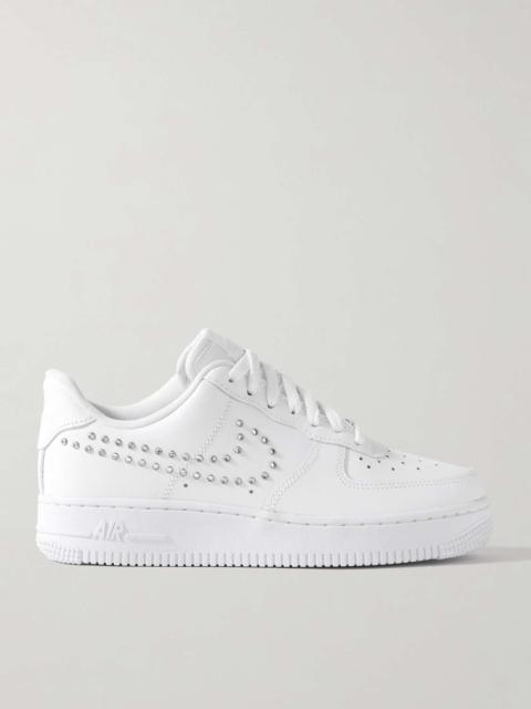 Air Force 1 '07 crystal-embellished leather sneakers