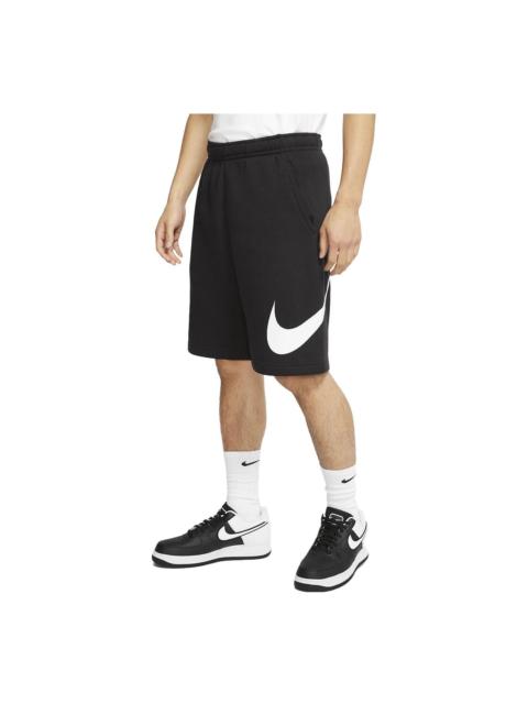 Nike Nike Sportswear Club Graphic Shorts 'Black White' BV2721-010