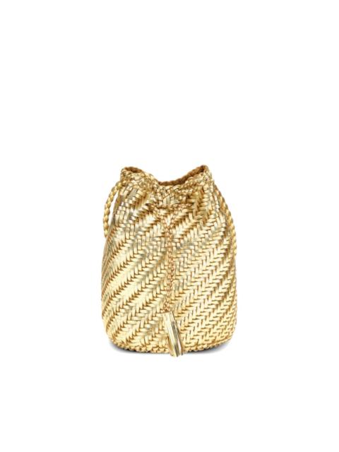 DRAGON DIFFUSION Pompom drawstring-detail bucket bag