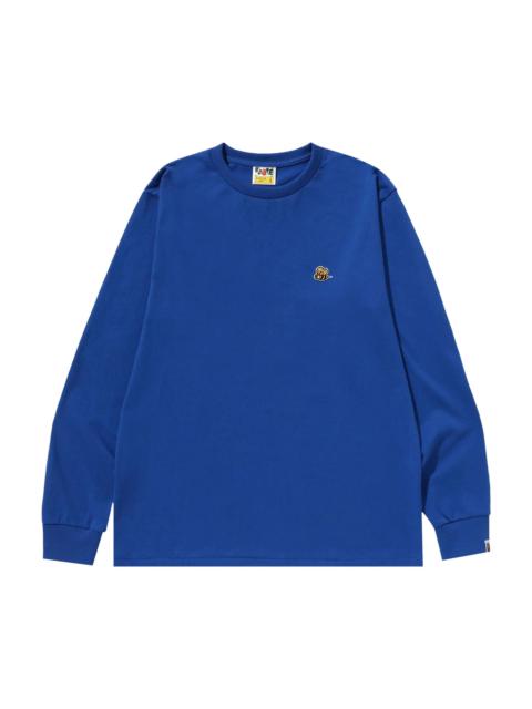 BAPE Bee One Point Long-Sleeve Tee 'Blue'