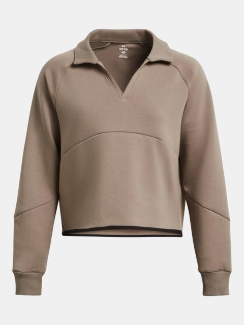 Under Armour Women's UA Unstoppable Fleece Rugby Crop