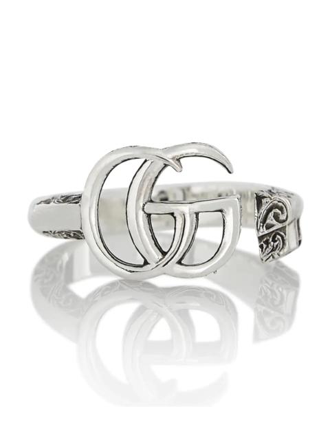Double G sterling silver ring