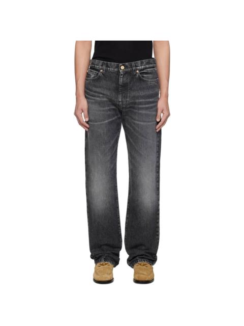 VERSACE Black Stonewashed Jeans