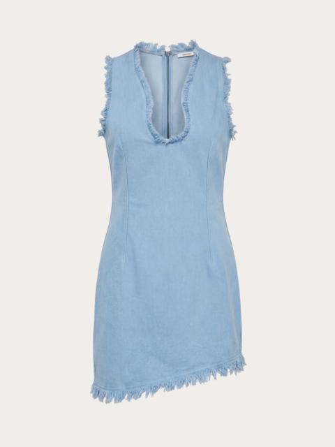FERRAGAMO Mini dress with frayed edges