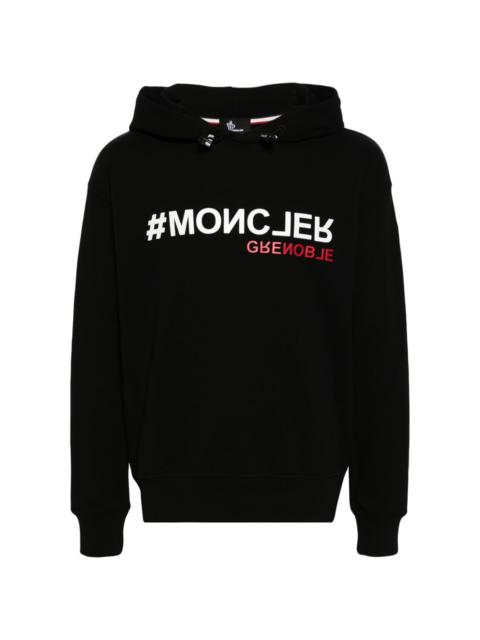 Moncler Grenoble logo-appliquÃ© cotton hoodie
