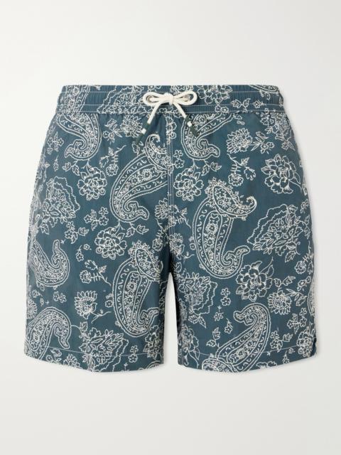 Hartford Straight-Leg Mid-Length Printed Swim Shorts