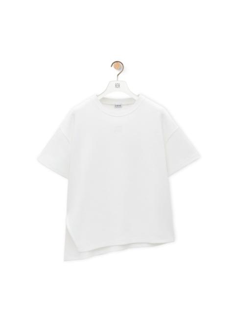 Loewe Asymmetric T-shirt in cotton blend | REVERSIBLE