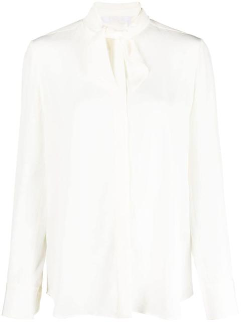 Chloé tie-strap silk shirt