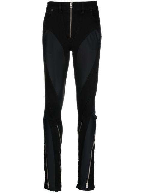 MUGLER Spiral flared jeans