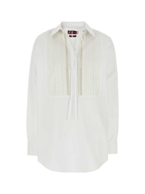 GUCCI Gucci Pleated Poplin Tunic Shirt — White