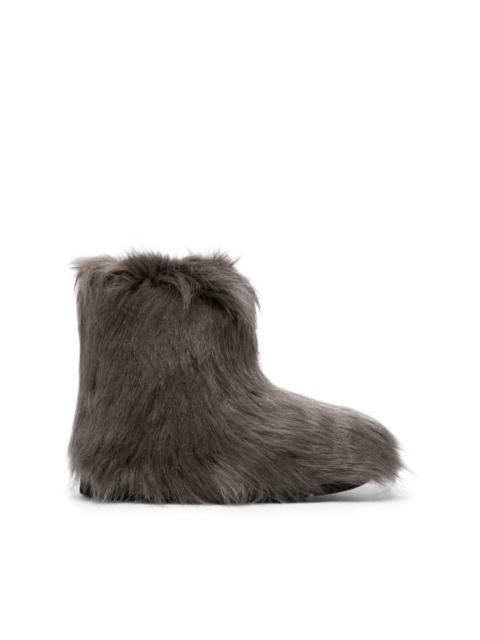 STAND STUDIO Olivia faux-fur ankle boots