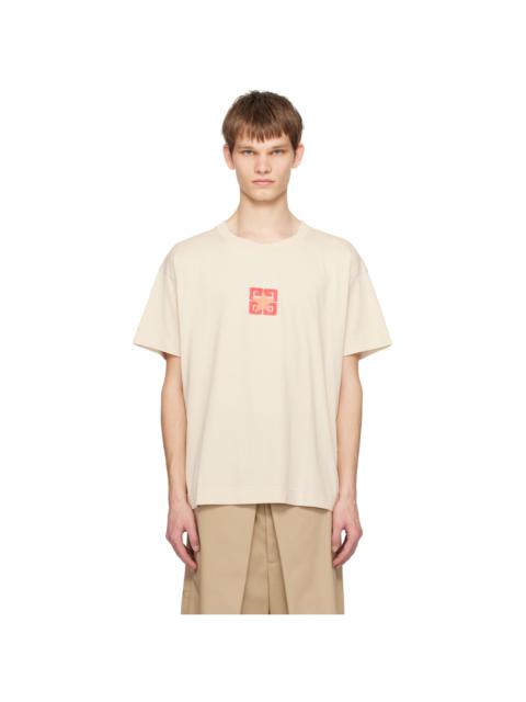 Givenchy Beige 4G Stars T-Shirt