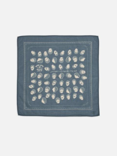 Nudie Jeans Ingrid Bandana OG Line Up Blue