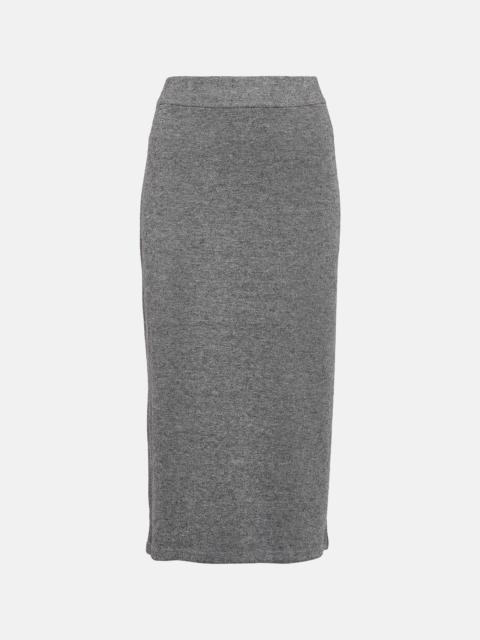 Vince Jersey midi skirt