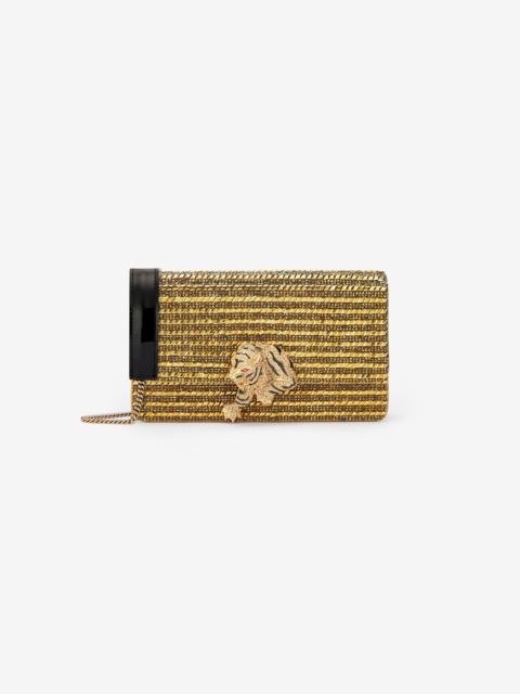 Roberto Cavalli Roar Clutch With Crystals