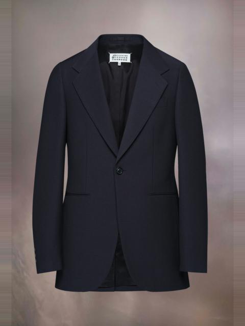 Wool faille suit