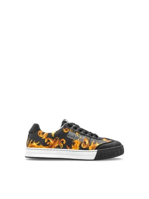 VERSACE JEANS COUTURE Sneaker with baroque detail