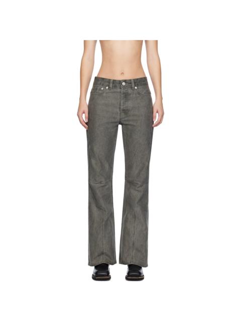 Our Legacy Gray Moto Cut Jeans