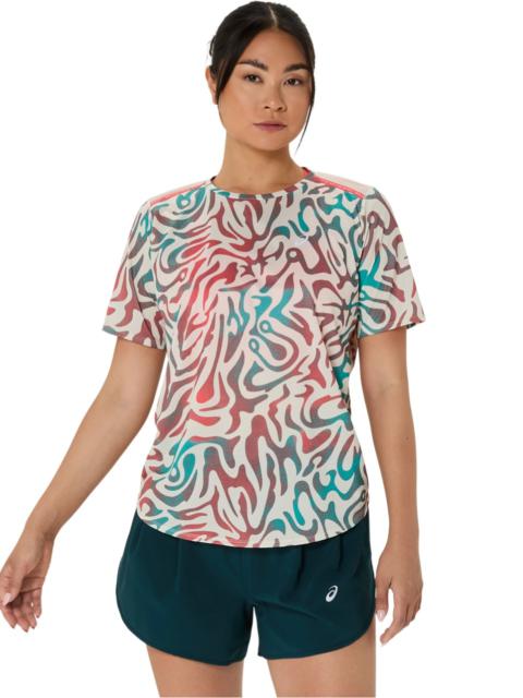 Asics ROAD ALL OVER PRINT SHORT SLEEVE TOP