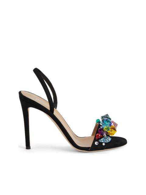 Blinda crystal-embellished leather sandals