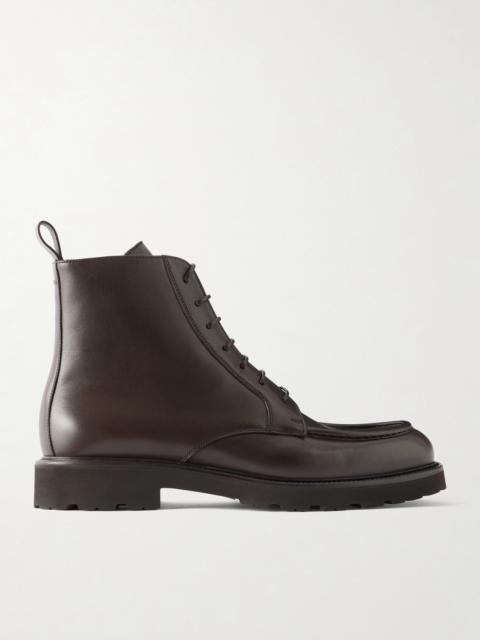 Canali Leather Lace-Up Boots