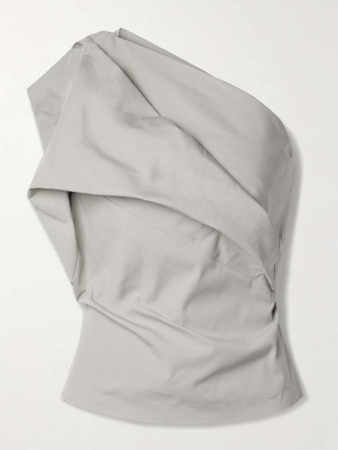 Rick Owens Claudia one-shoulder cotton-blend top