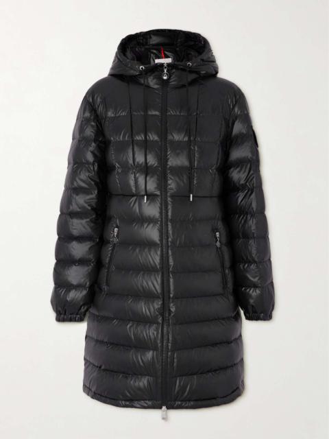 Moncler Amintore quilted shell hooded down parka