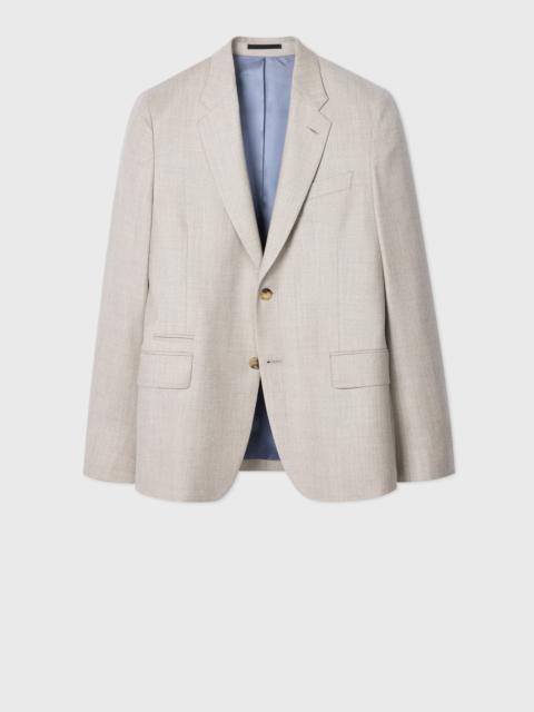 Paul Smith Tailored-Fit Beige Overdyed Wool-Cashmere Flannel Blazer