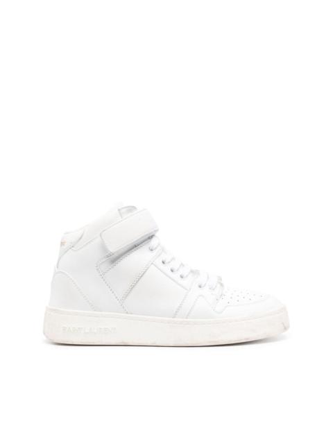 SAINT LAURENT Lax distressed leather sneakers