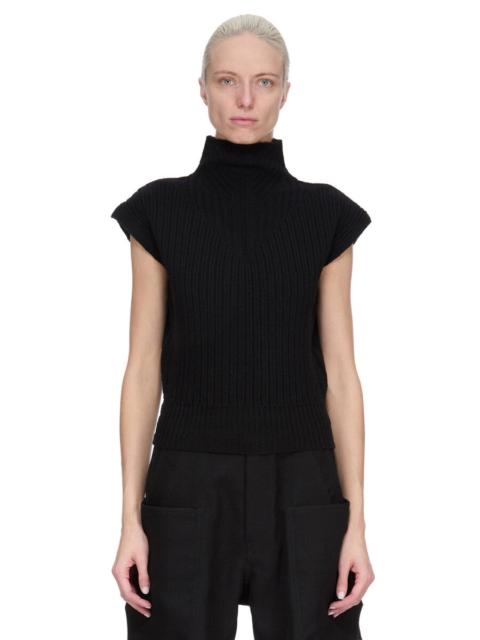 Rick Owens ribbed high-neck sleeveless top