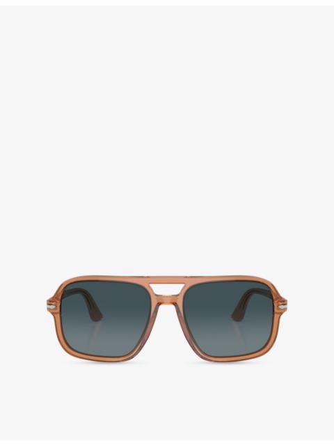 Persol PO3328S Pilot-Frame Acetate Sunglasses