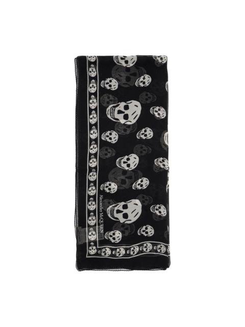 SILK SKULL SCARF