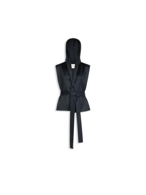 Alaïa DOUBLE FACE CASHMERE HOODED JACKET