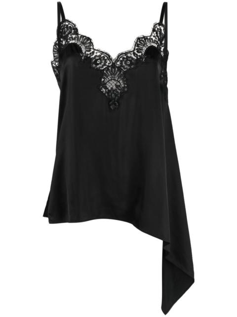DSQUARED2 chantilly-lace asymmetric top