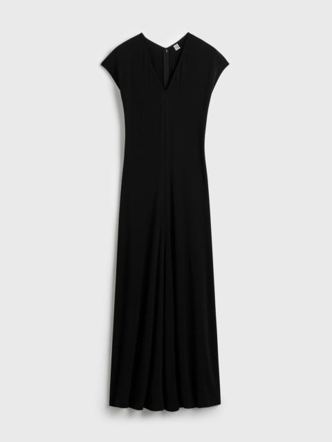 TOTEME V-neck jersey dress black