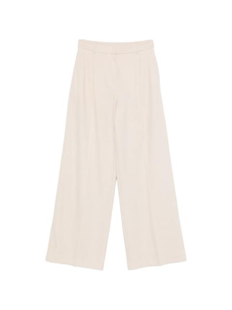 Max Mara textured wide leg trousers