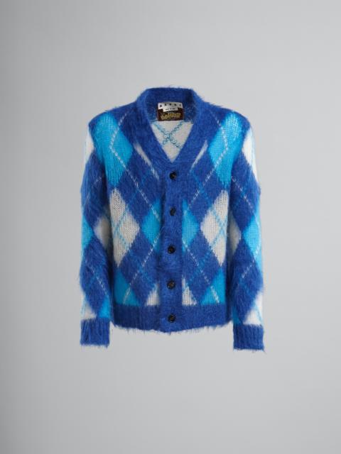 Marni ICONIC MOHAIR ARGYLE CARDIGAN