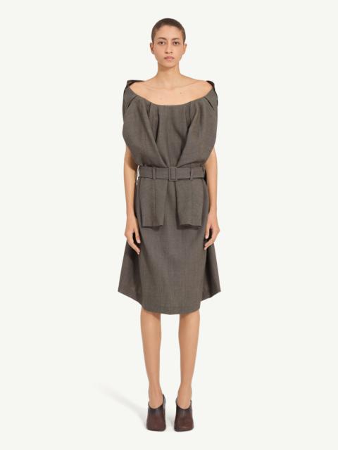 MM6 Maison Margiela Belted draped midi dress