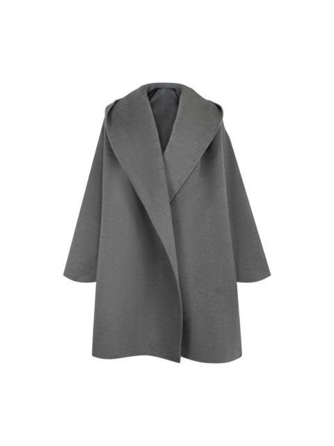 TOTEME Hoodie Coat In Grey Melange