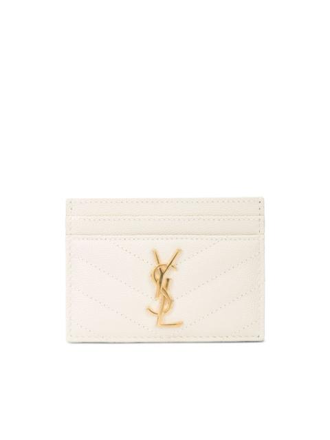 SAINT LAURENT Monogram quilted card holder