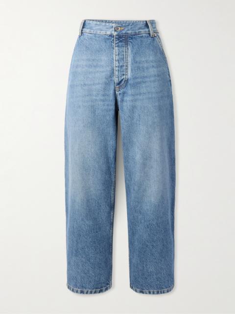 Bottega Veneta Cropped High-rise Straight-leg Jeans