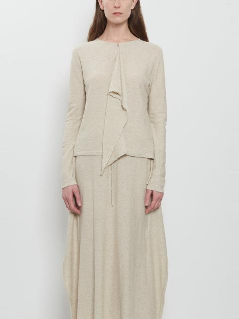 LAUREN MANOOGIAN Wave Cotton Linen Cardigan